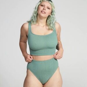 YouSwim Verve Tankini Two-Piece Set in Sage - Size 1